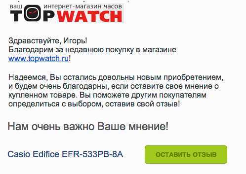 Что пишут клиентам после покупки: примеры писем известных интернет-магазинов